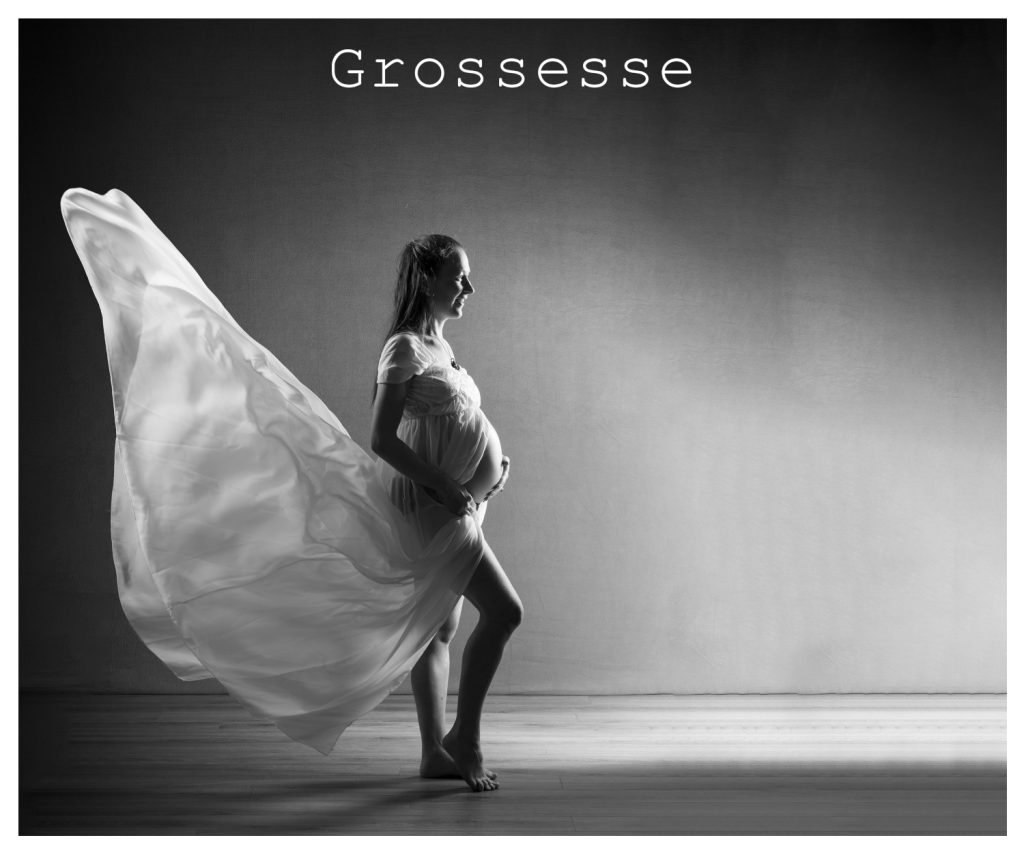 Photo de grossesse réalisée au studio de photographie Titouan Coladon