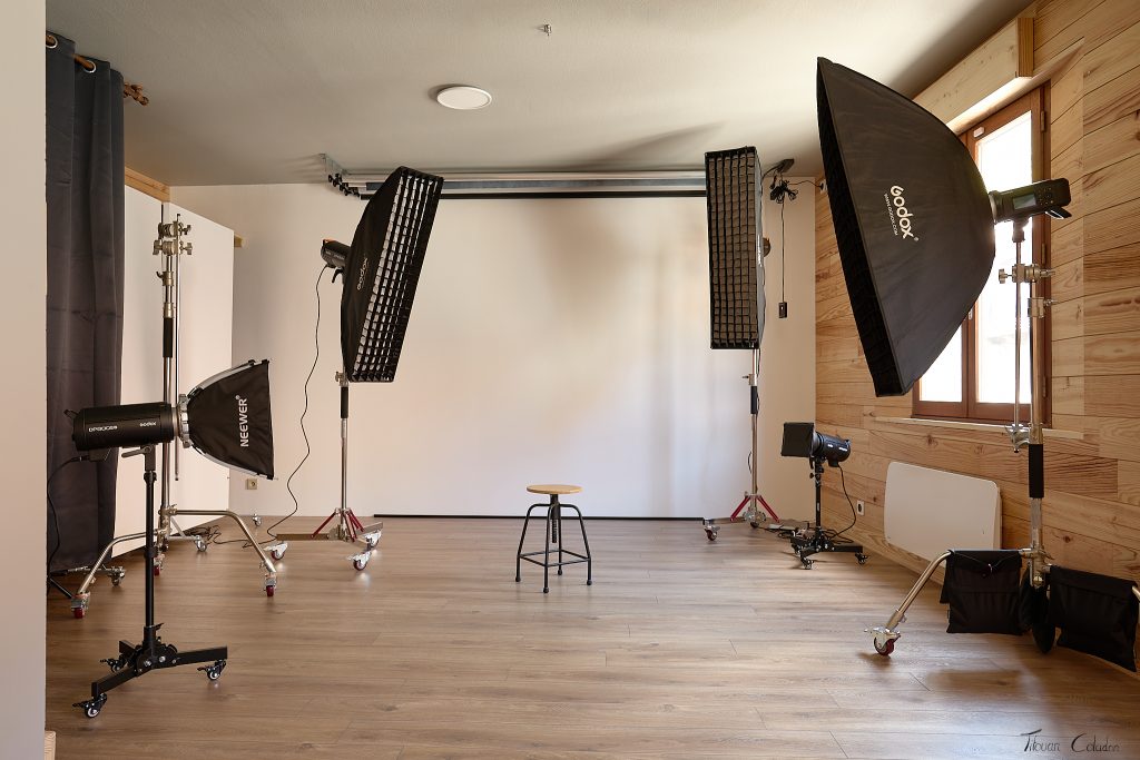 Espace de prise de vue au studio de Villefort
