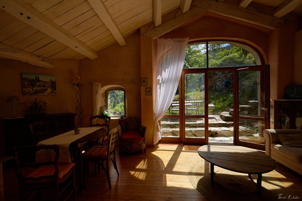 Photographie immobilière du gîte le mas del chammoun.