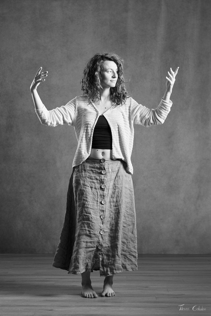 Photo de danse, Sophie. Séance du 17 Avril 2026 au studio de Villefort, Lozère.