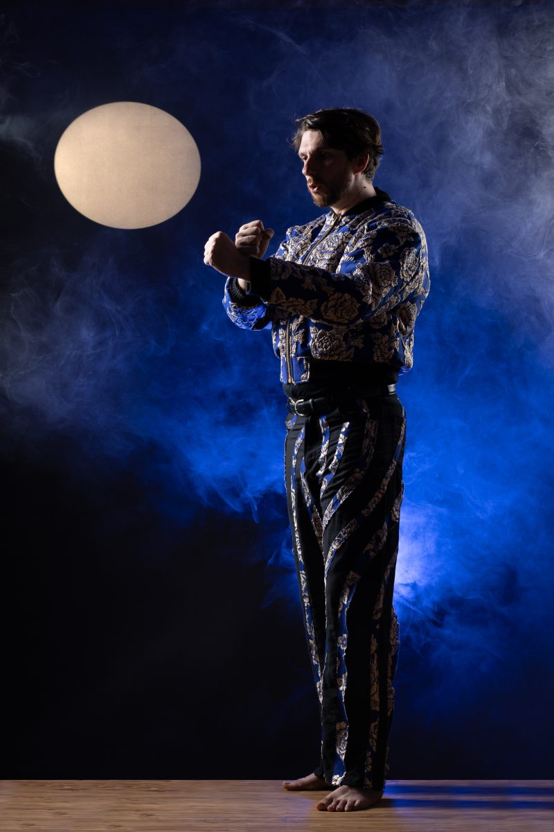 Photo de Rémi Garcia Kerviel, conteur. Séance du 1 Juin 2025 à la Boissière, Gard.