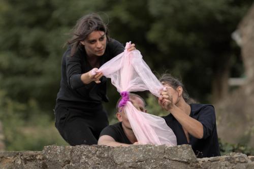 Photo du stage de marionnette organisé par l'association Le FIEF, à La Bégude de Mazenc dans la Drôme.