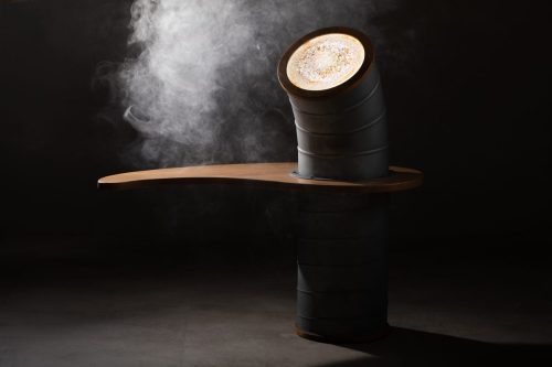 Ébéniste Thierry Dubois, art des choix du bois, photographie de studio.