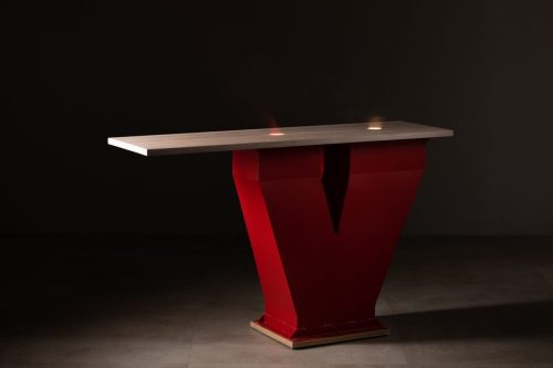 Ébéniste Thierry Dubois, art des choix du bois, photographie de studio.